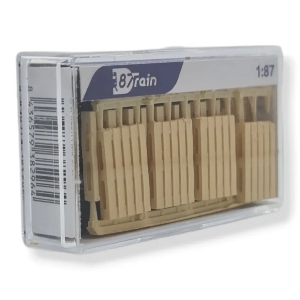 Lot de 8 Palettes type "Europe" | 87TRAIN 22213 | HO 1/87 - 3