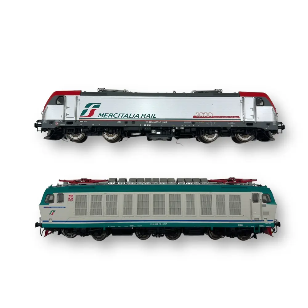 Set de 2 locomotives électriques de Vado Ligure E652 172 & E494 039 - Acme 60569 - HO 1/87 - Ep VI - Analogique - 2R - 3