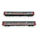 Set de 2 voitures voyageurs Trenitalia ''Intercity Day'' - Acme 70114 - HO 1/87 - FS - Ep VI - 2R - 2