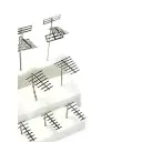 Lot de 12 Antennes - 3 modèles nickel-argent photodécoupé | 87TRAIN 221018 | HO 1/87 - 5