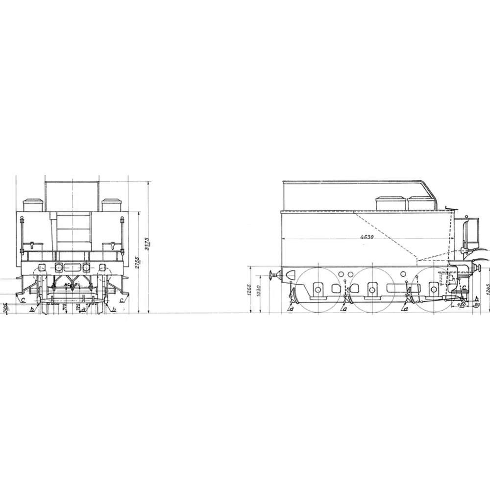 Kit Tender 17A pour 2-140A/2-150A et C AMF87 E105T - SNCF/NORD - HO 1/87 - 3