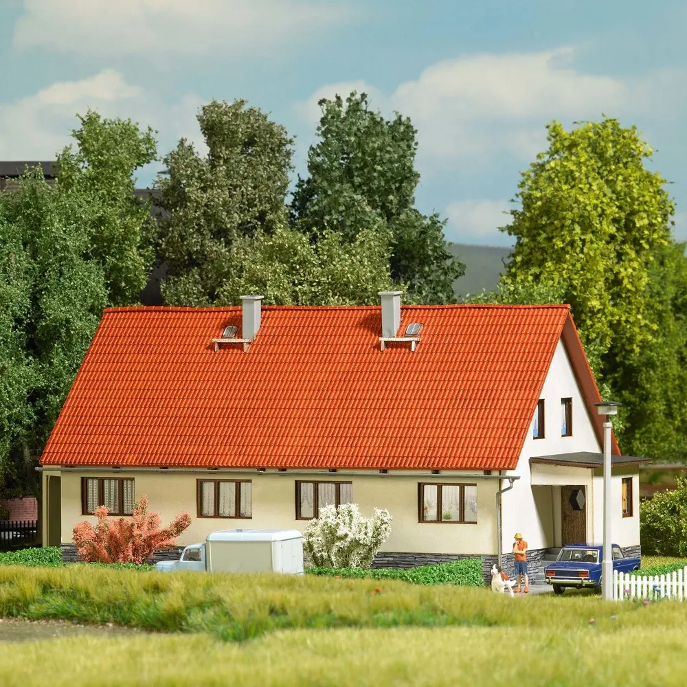 Maison jumelée EW 65 - Busch 1924 - HO 1/87 - 229 x 111 x 98 mm - 2