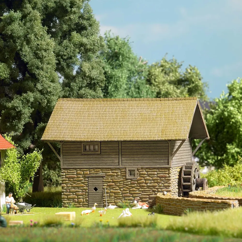 Moulin à eau - Busch 1958 - HO 1/87 - 123 x 80 x 84 mm - 2