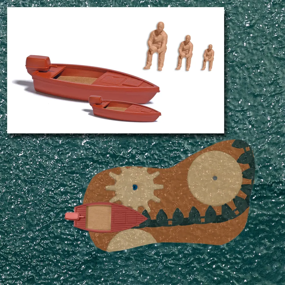 Lac avec bateau en mouvement - Busch 5480 - HO / N / TT - 2