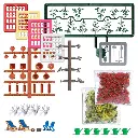 Aménagement pour balcon - Busch 1836 - HO 1/87 - 2