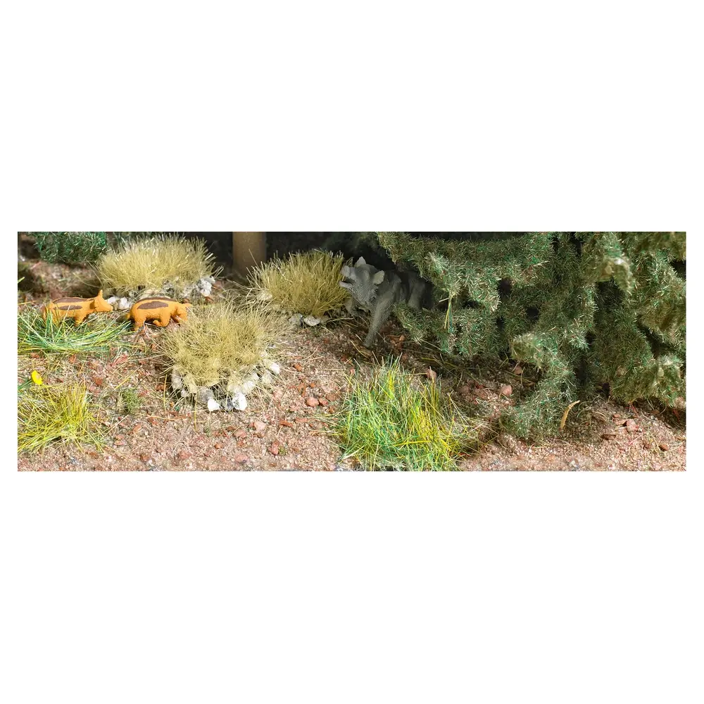 Kit de 40 Touffes d'herbe d'automne Busch 3554 - HO 1/87 - 5