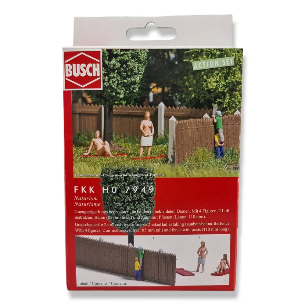 Scénette "Voyeurs & Naturisme" Busch 7949 - HO : 1/87 - 2
