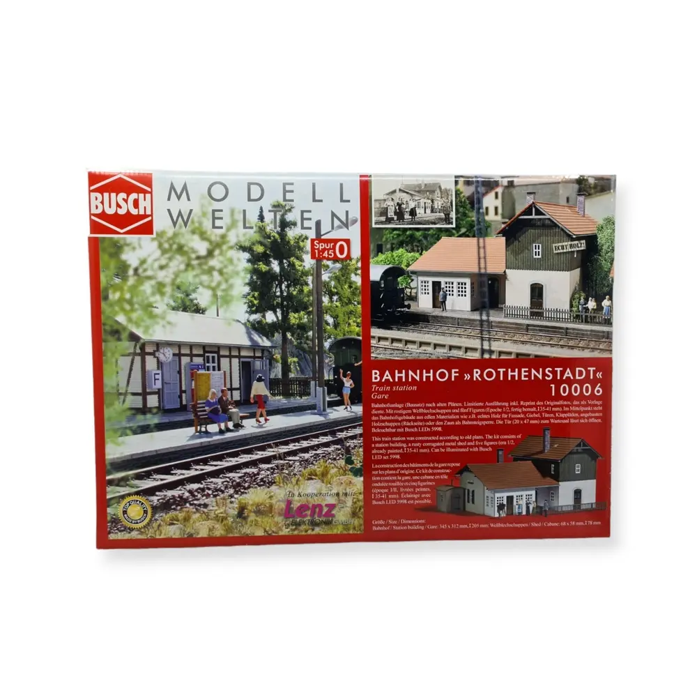 Gare de Rothenstadt avec cabane - Busch 10006 - O 1/43ème - 4