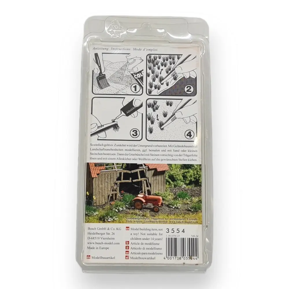 Kit de 40 Touffes d'herbe d'automne Busch 3554 - HO 1/87 - 4