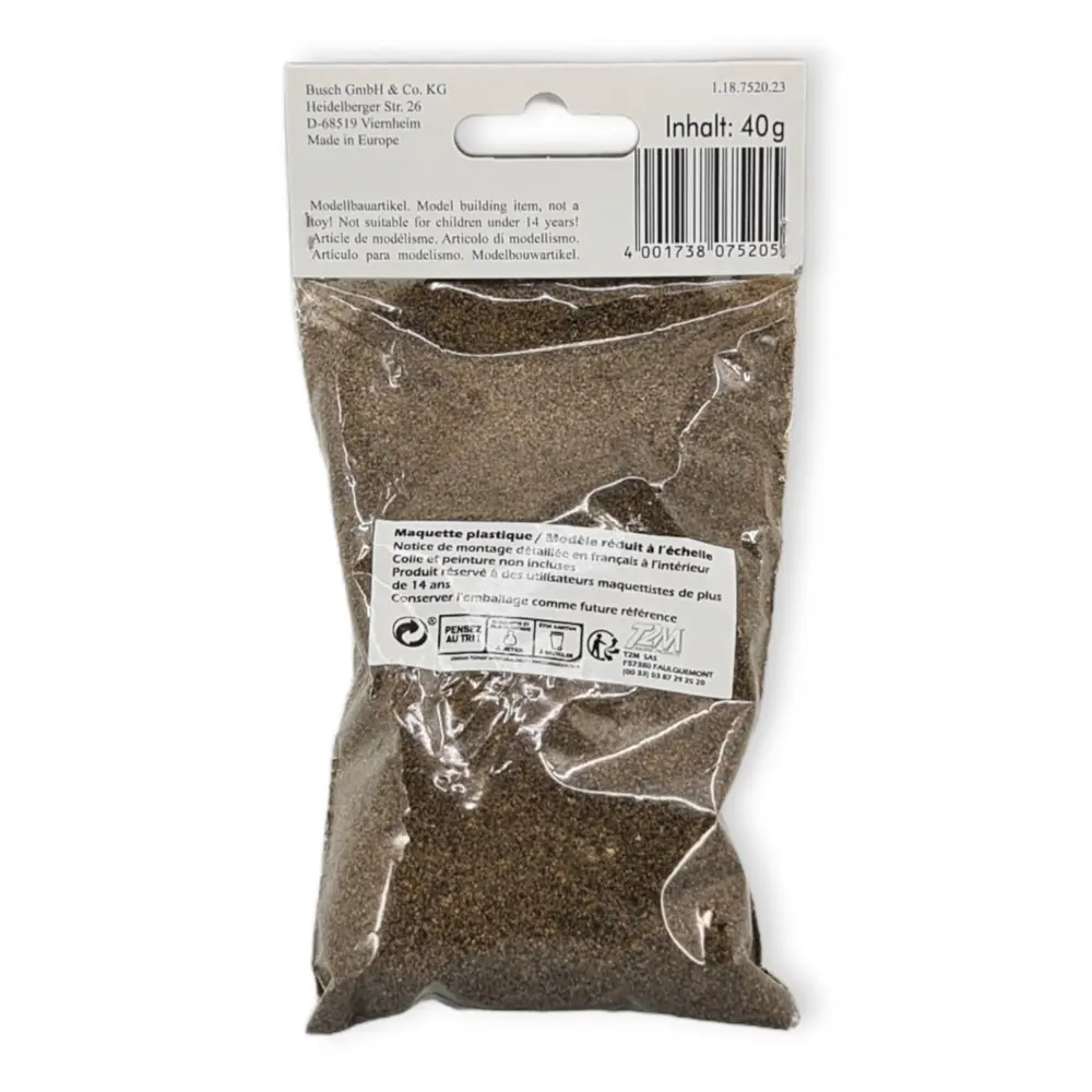 Flocage sable de liège Busch 7520 - HO 1/87 - 40 g - 4