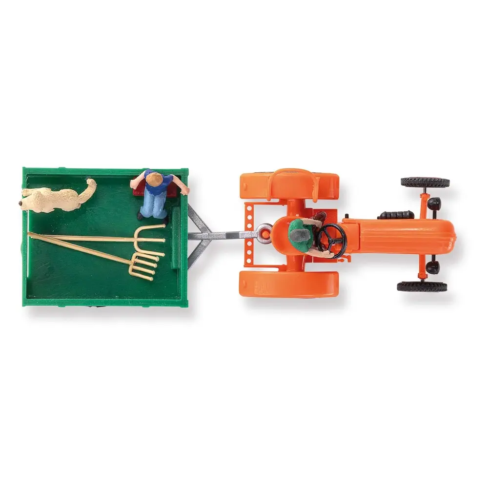 Allgaier A 111L avec remorque et 3 figurines - Busch 50052 - HO 1/87 - 2