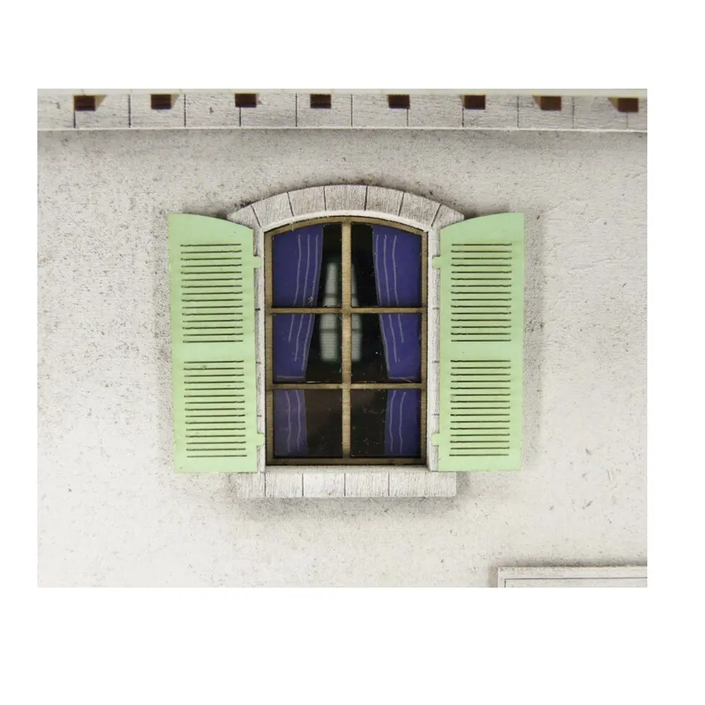 Gare ferroviaire PLM avec 2 portes - Bois Modélisme 301004 - O 1/43 - 4