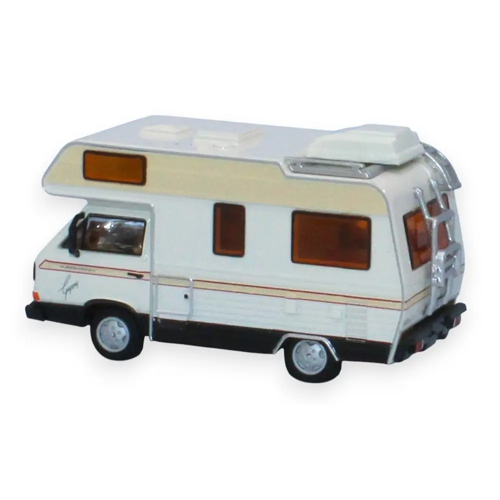 VW T3 Gipsy camping car, blanc/noir, 1983 - Brekina 33977 - HO 1/87 - 2