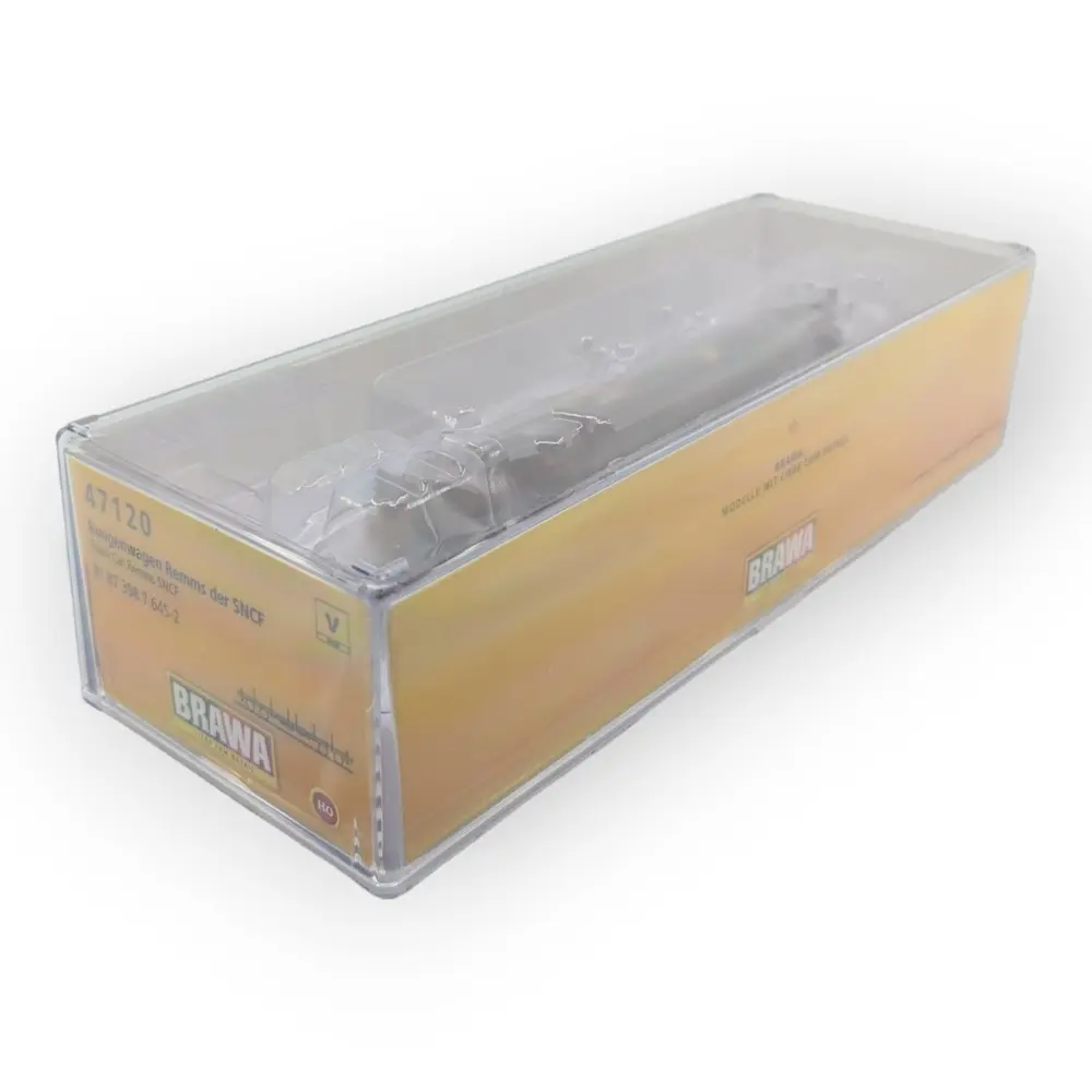 Wagon plat type Remms Brawa 47120 - HO : 1/87 - SNCF - EP V - 4