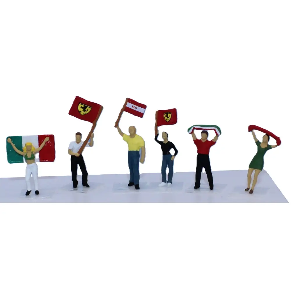 Semi remorque Fiat 691 T, avec 2 Ferrari 312 T2 F1 et 5 figurines, écurie Ferrari F1 1977 - Brekina 58575 - HO 1/87 - 3