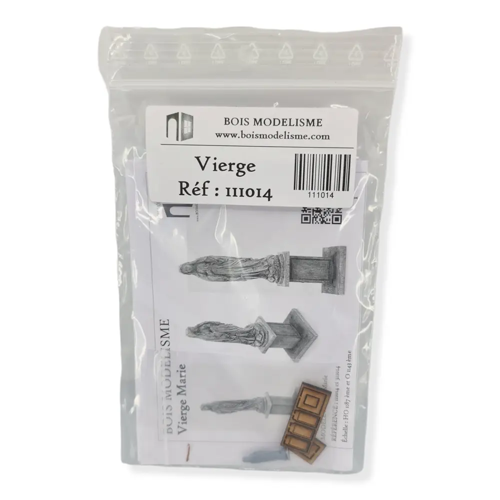 Vierge Marie avec socle - Bois Modélisme 111014 - HO 1/87 - 2