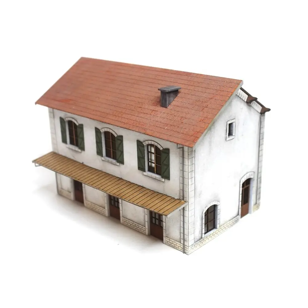 Gare PLM 3 portes - Bois Modélisme 101002 - HO 1/87 - SNCF - 203 pièces - 2