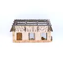 Demi-Halle PLM 3 Portes - Bois Modélisme 102009 - HO 1/87 - 3