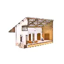 Demi-Halle PLM 3 Portes - Bois Modélisme 102009 - HO 1/87 - 6