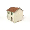 Gare PLM 2 portes Bois Modelisme 101010 - HO 1/87 - 122x105x110mm - 3