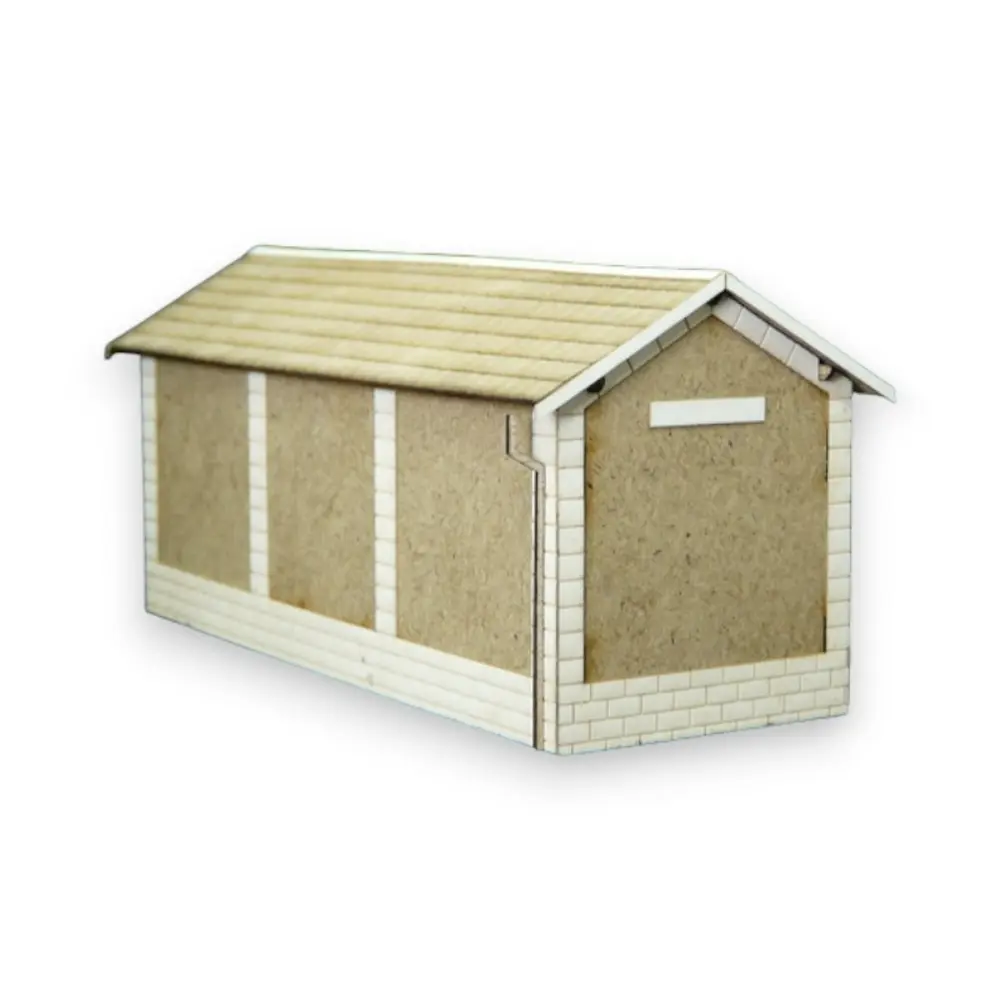 Abris de quai PLM - Bois Modélisme 101016 - HO 1/87 - Maquette à monter - 3