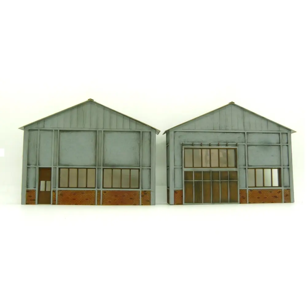 Atelier demi pignons - BOIS MODELISME 106016 - HO 1/87ème - 122x24x98mm - 2