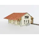 Halle PLM 3 portes - Bois Modélisme 102006 - HO 1/87 - 2