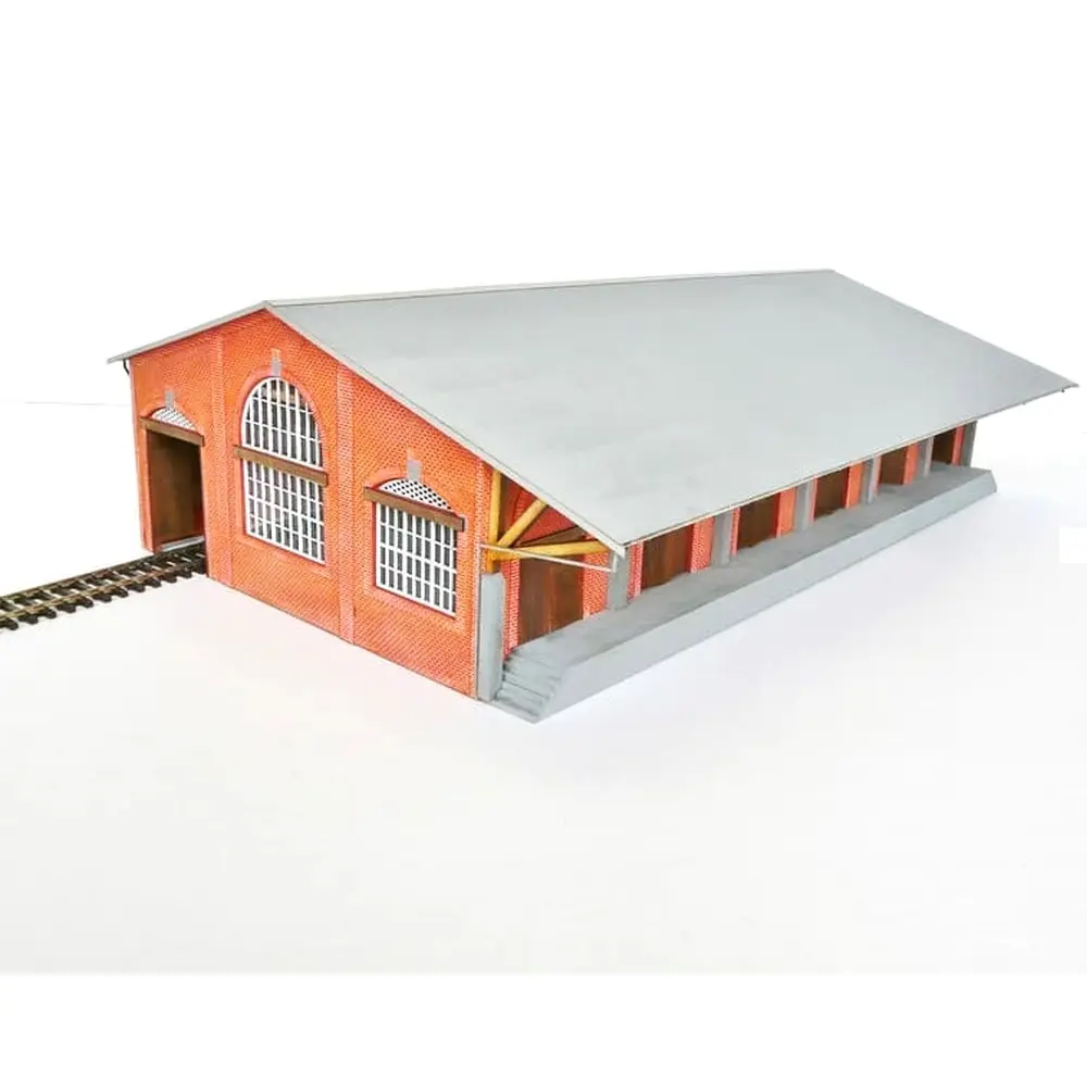 Halle à marchandise de la compagnie des chemins de fer du Nord - Bois Modélisme 102007 - HO 1/87 - 2