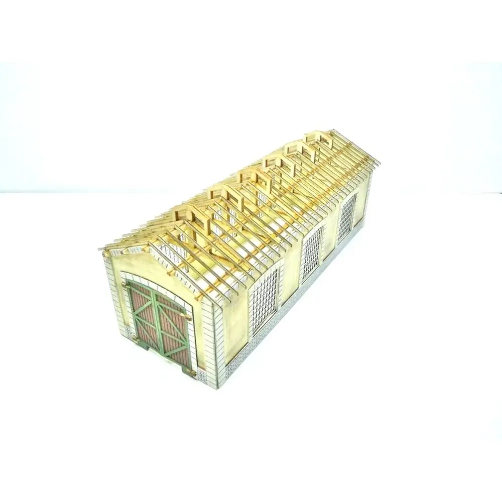 Remise à locomotive PLM - Bois modelisme 105003 - HO 1/87 - 260 x 100 x 115 mm - 7