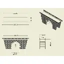 Pont/Tunnel - Double Voie - Bois Modélisme 108001 - HO : 1/87  - 11