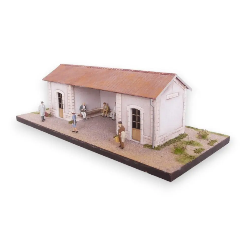 Abris de quai PLM - Bois Modélisme 101016 - HO 1/87 - Maquette à monter - 5