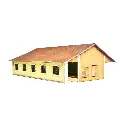 Halle marchandise PLM 5 portes - Bois Modélisme 202001 - N 1/160ème - 2