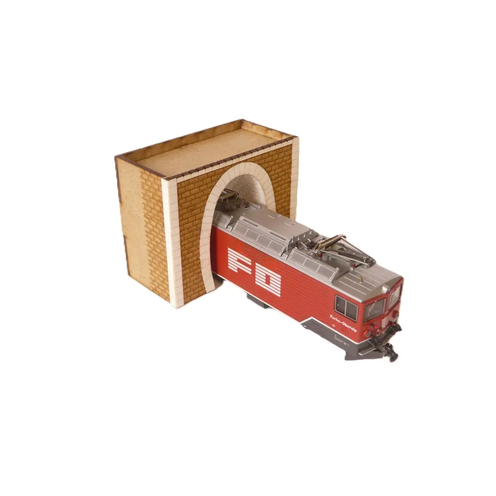 Entrée de tunnel en pierre 1 voie - Bois Modélisme 109015 - HOm 1/87  - 2