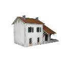 Gare avec halle à marchandises - Bois Modélisme 101003 - HO 1/87 - SNCF - 124 pièces - 2