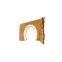 Entrée de tunnel pour une voie métrique avec mur de soutènement à droite - Bois Modélisme 109016 - HOm 1/87 - 5