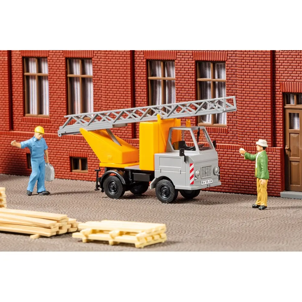Chantier de Construction d'Echelles Tournantes - Multicar M22 - Auhagen 41689 - HO 1/87 - 2