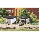 Set de 2 garages pour voitures - Auhagen 11420 - HO 1/87 - 3