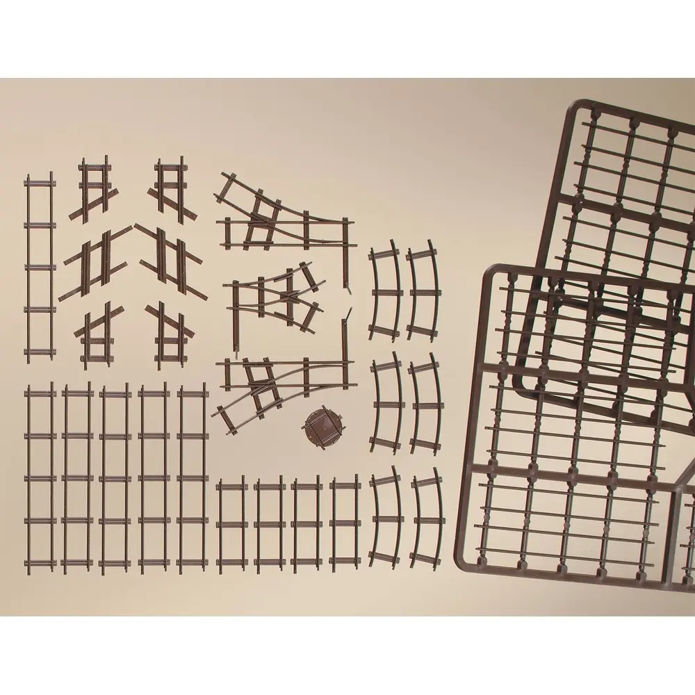 Set de voie en plastique - HO 1/87 - Auhagen 41701 - 2