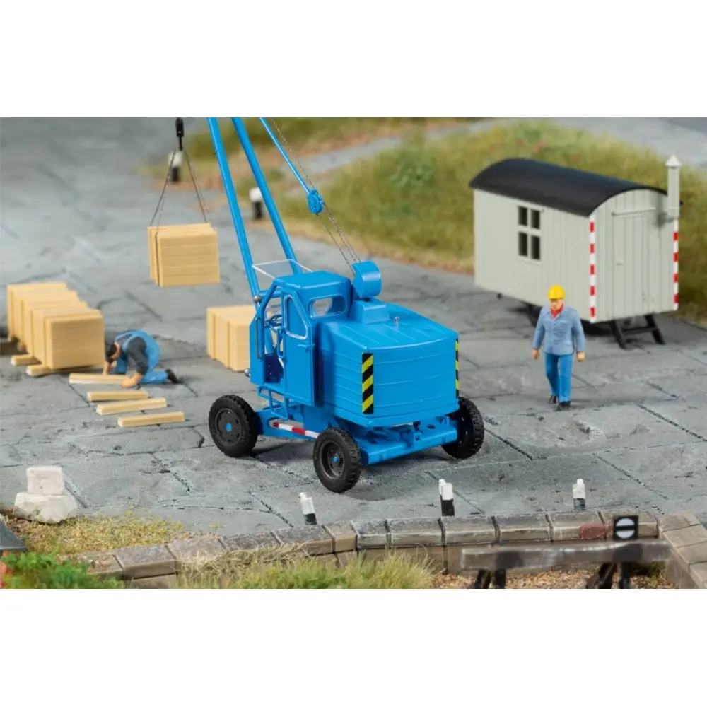 Chargeuse sur roue T170 bleue - AUHAGEN 41674 HO 1/87 - 4