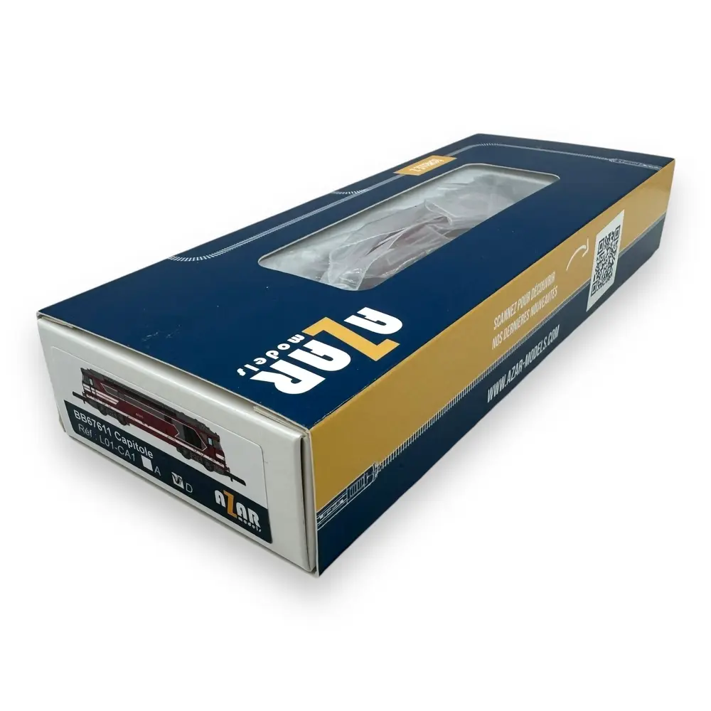 Locomotive diesel BB 67611 Capitole - Azar Models L01-CA1D - Z 1/220 - SNCF - Ep VI - Digital - 2R - 4