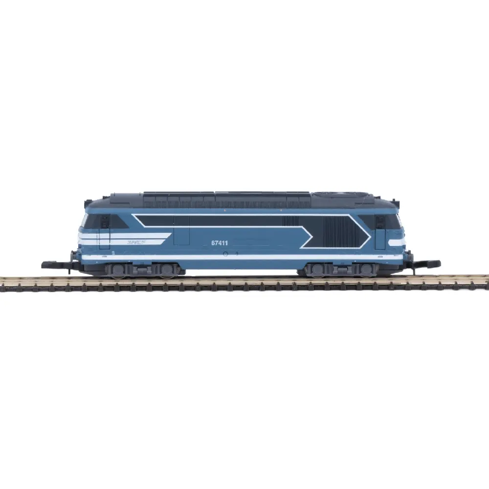 Locomotive Diesel BB 67411 Bleue - Azar Models L01-BL3D - Z 1/220 - SNCF - 2R - EP IV - Digital - 2
