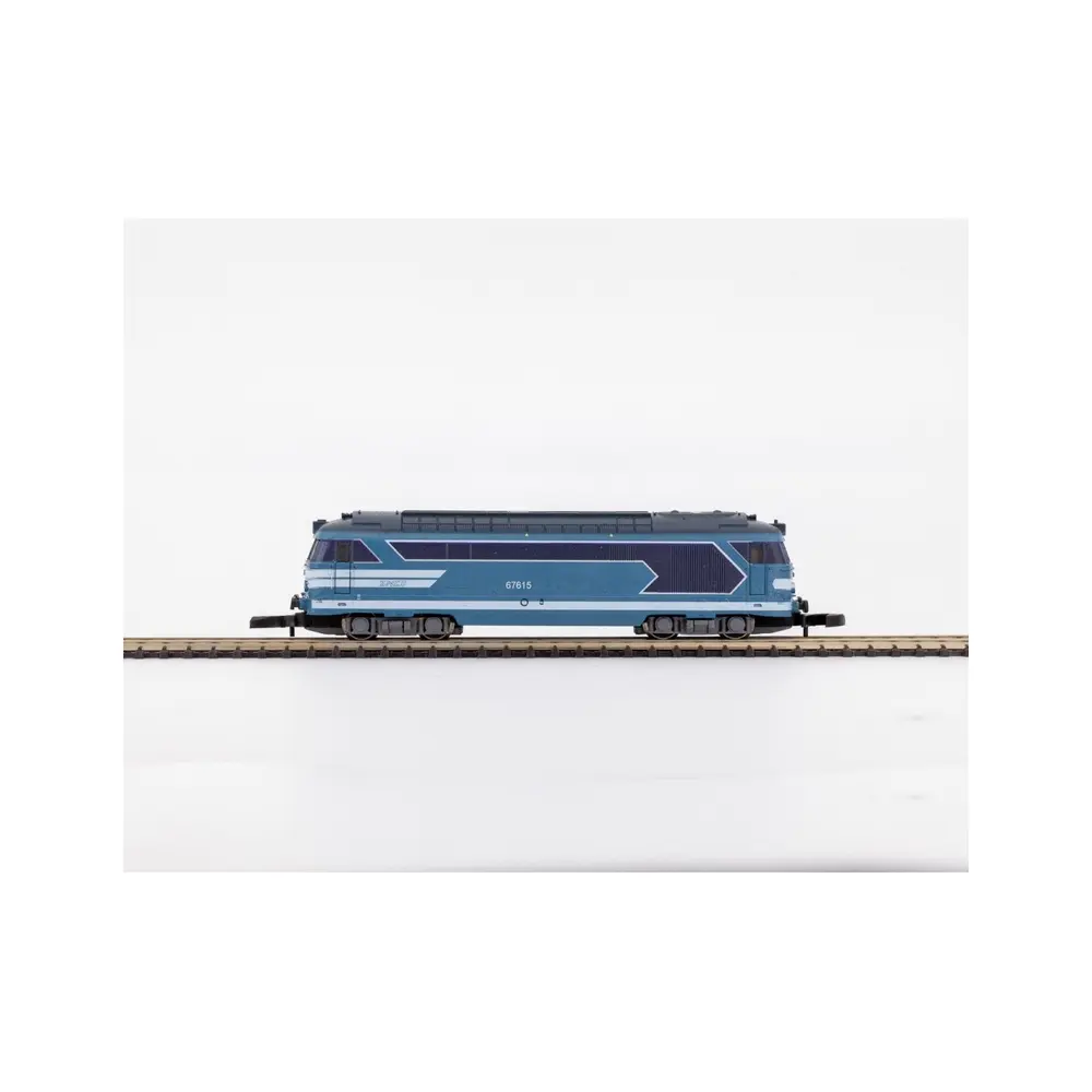 Locomotive diesel BB 67615 Bleu Digitale - AZAR MODELS L01-BL1D - Z 1/220 - EP IV - 4