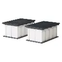 Set de 2 garages pour voitures - Auhagen 11420 - HO 1/87 - 2