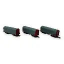 Coffret de 3 wagons bâchés shimms - Azar Models W03-SL3 - Z 1/220 - SNCF - Ep IV/V - 2R - 2