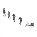 Point de contrôle de la Wehrmacht + femme à vélo - ARTITEC 7720007 - 1/72 - 3