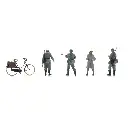 Point de contrôle de la Wehrmacht + femme à vélo - ARTITEC 7720007 - 1/72 - 2