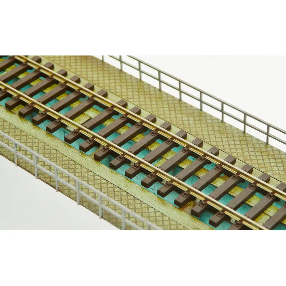 Pont métallique 1 voie avec culées - 250 mm BoisModelisme 108006 - HO 1/87 - 2