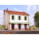 Diorama demi-gare PLM avec deux voies - Bois Modélisme 120001 - HO 1/87 - 9