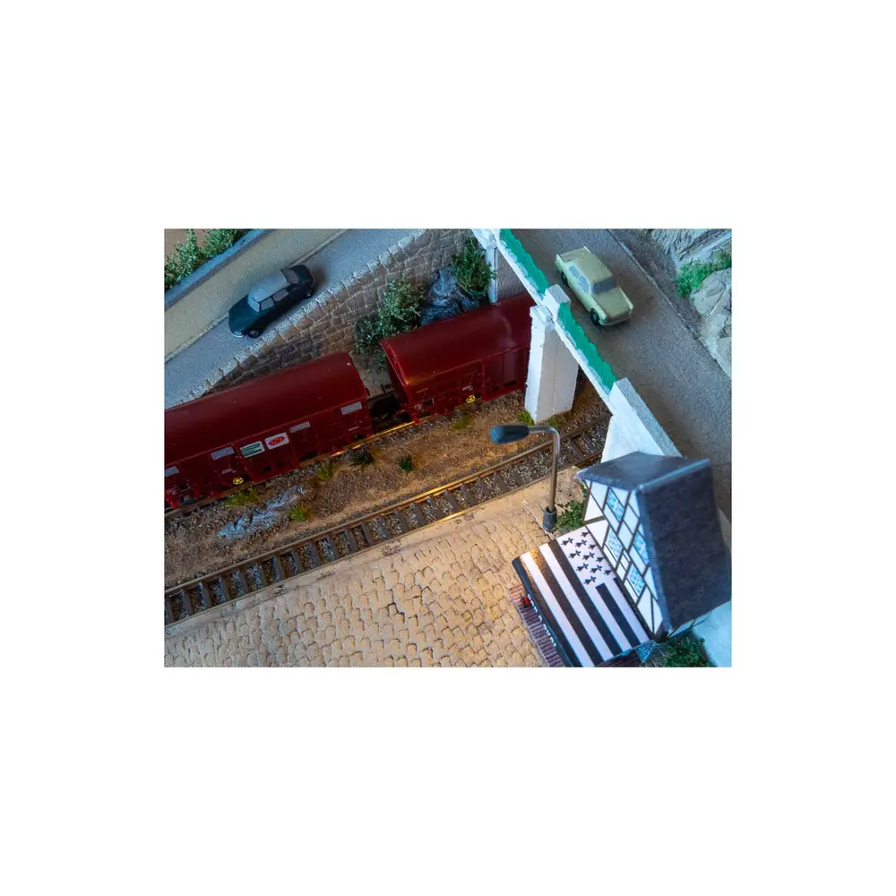 Lot de 5 Lampadaires de rue LED Blanc / Froid - AZAR MODELS D001-2 - Z 1/220 - 5