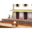 Diorama demi-gare PLM avec deux voies - Bois Modélisme 120001 - HO 1/87 - 12